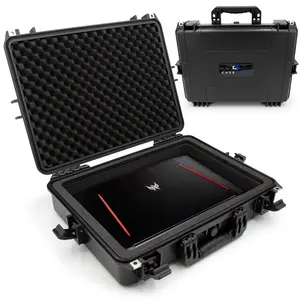 CASEMATIX Elite Custom Waterproof Laptop Case for Acer Predator Helios 300 500 Nitro 5 15.6"-17.3" Gaming Laptops IP67 Protection 3-Layer Foam Interior Travel-Ready Design