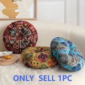 Luxury Pumpkin Cushion, Thick Padding Round Japanese Style Balcony Window Pad, Lazy Tatami Bedroom Seat Decor, Festival Gift, Multipurpose Cushion