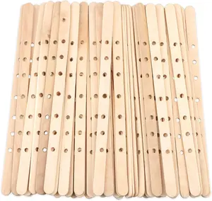 100 count Wooden Wick Holders - Candle Wicks Centering Device for Large & Multiwick Candles.