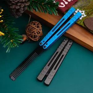 Aluminum Alloy Butterfly Training Comb, No-Blade Tool for Flip Practice, Durable and Lightweight Design, Ideal for Gymnastics and Acrobatics
