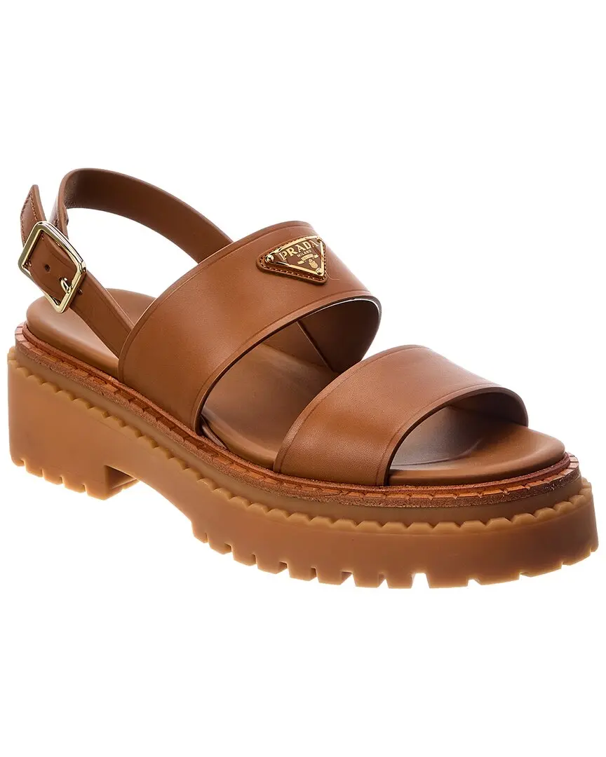 Prada 38 Leather Sandal