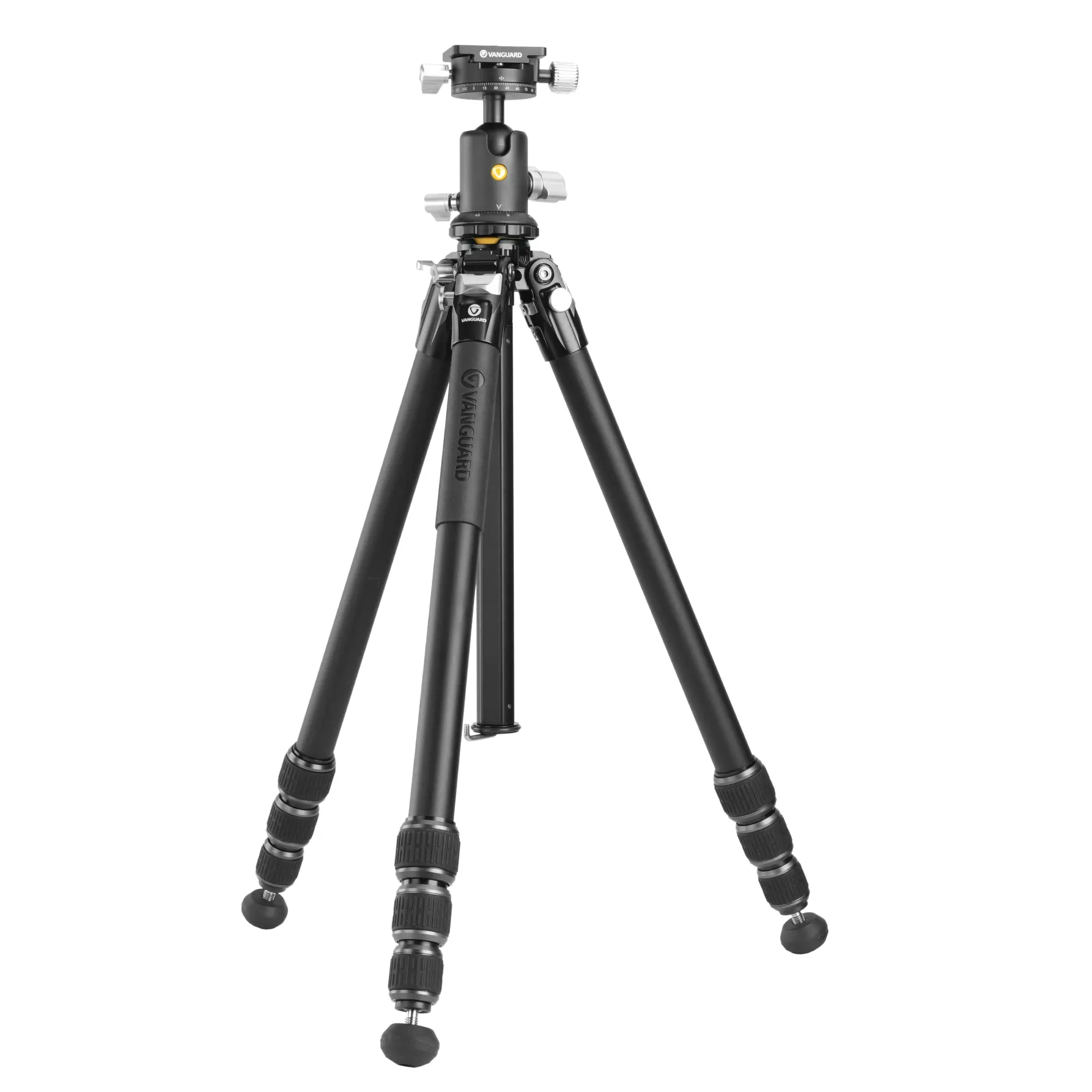 Vanguard VEO 5 264AB-160S Aluminum Tripod w/ Dual-Axis Head for Cameras & Smartphones – 26mm Legs, Dual-Axis Control, 33 lb Capacity