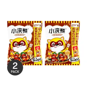 Unif Little Panda Crunchy Noodles BBQ Flavor 35g/ Pack Pack of 2 - Random New or Old Packaging