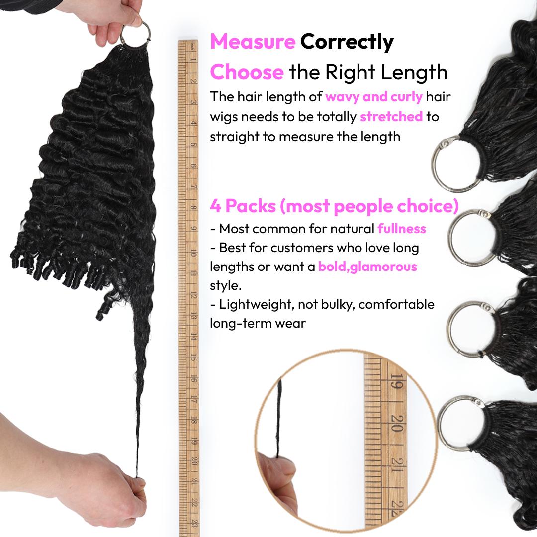 UNice Feather Crochet Hair Black Burmese Curly with Finger Coil Ends Human Hair Extension Invisible Knots Micro Ring Loop Hook & Slay #SpotlightDay#Summervibes