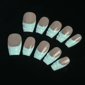 M008, Medium Length Crazy Bee Press-on Nails, Handmade by Nail technicians , Acrylic, Nail Art, Nail Care, Manicure, Daily