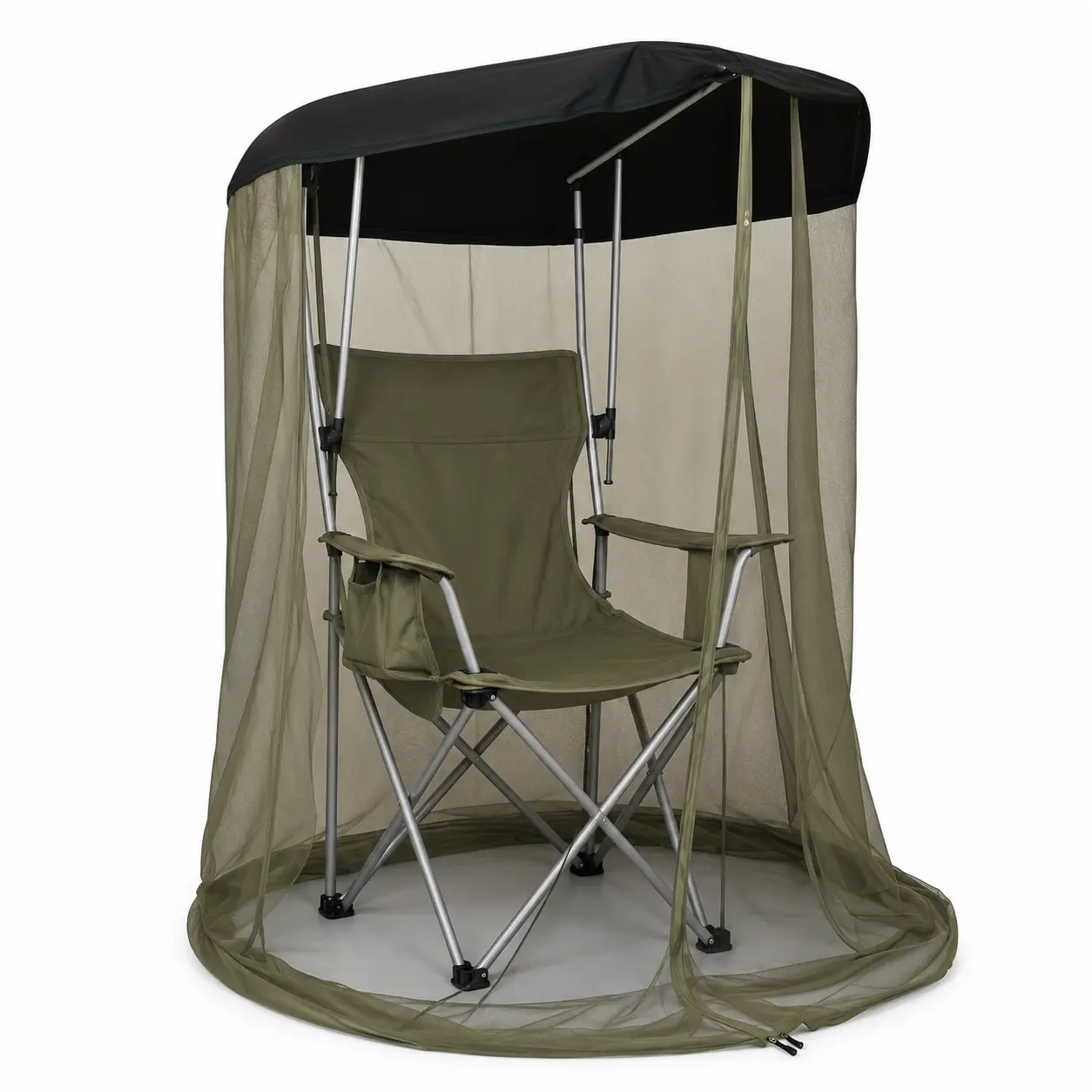 Army Green Camping Mosquito Net -  for Outdoor Use