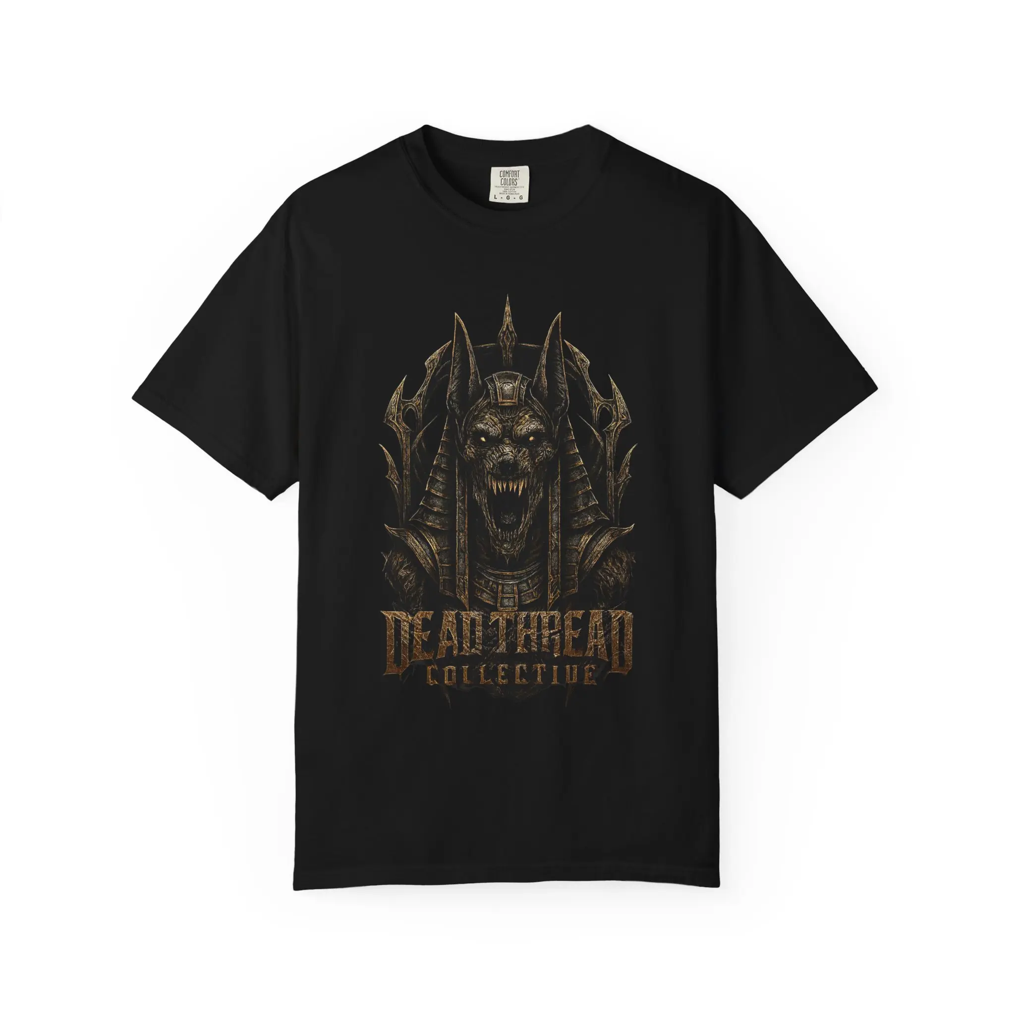 Anubis Ascends Graphic T-shirt, Dead Thread Collective, Gothic Graphic, Unique Unisex Tee, Skull Art Shirt, Halloween T-Shirt