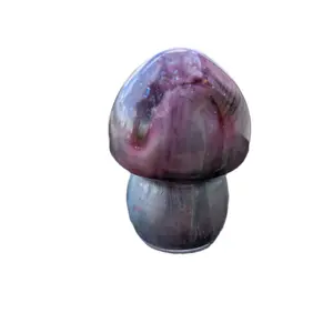 Mushroom A Grade Dirty Pour Resin Sculpture Mushie Cottagecore Red and Teal Cute Gift Valentine Mushroom Handmade Mushroom Art Epoxy Figure