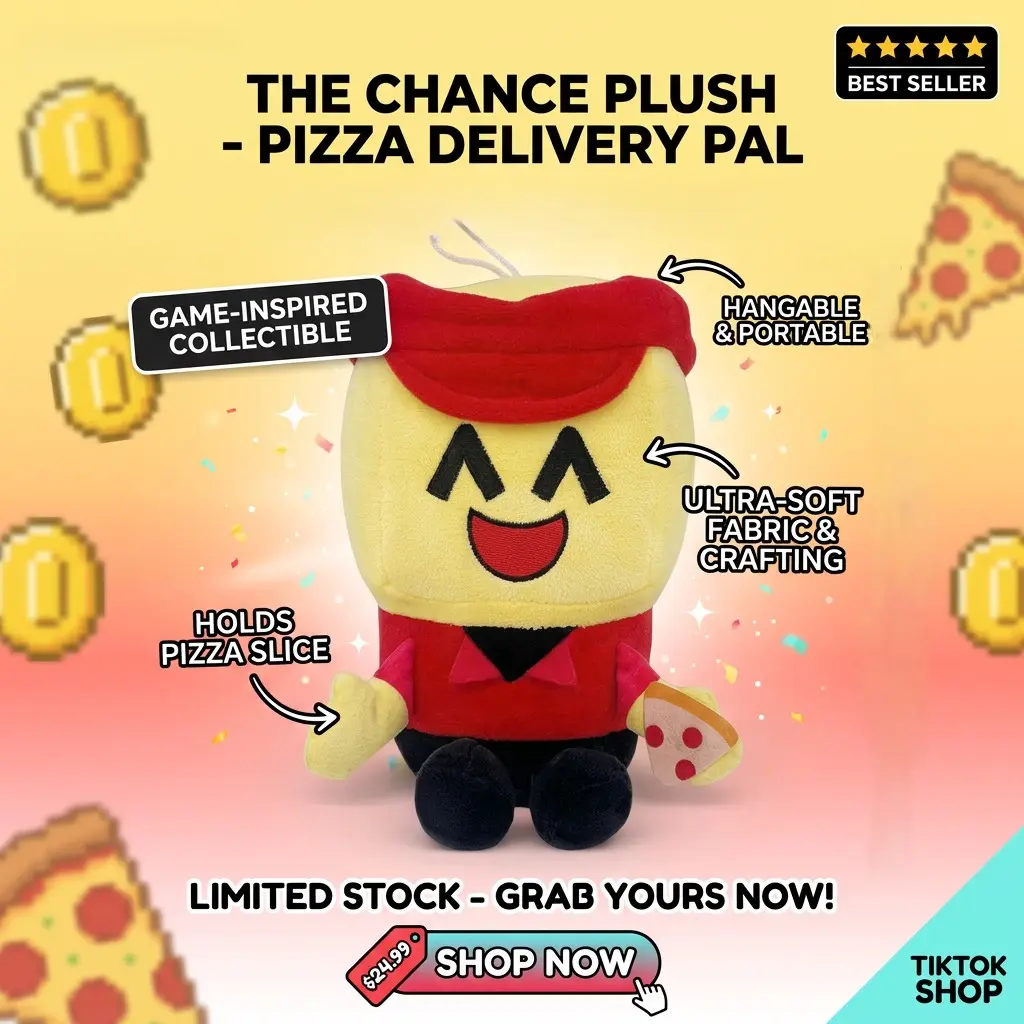 Chance Plush Soft Stuffed Toy – Perfect Cute Gaming Collectible for Teen Gamers & Cozy Room Décor Fans! Soft Huggable