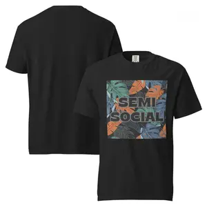 Semi Social heavyweight t-shirt by Amerisell