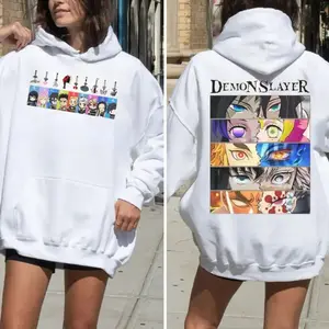 Demon Slayer Hashira Anime T Shirt, Demon Slayer Anime Character Sweatshirt Hoodie, Manga Fan Gift, Unisex Sweater Pullover Tee