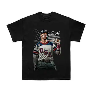 Aaron Judge USA Team T-Shirt Tank Top, Baseball Player Graphic Tee Sleeveless Shirt, Sports Fan Apparel, Unisex Cotton Gift for Fans
