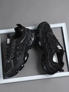 High-Quality Sneakers For Men's Casual Shoes, Comfortable Sporty Design, Outdoor Leisure Footwear, All-Season Textile Upper Material