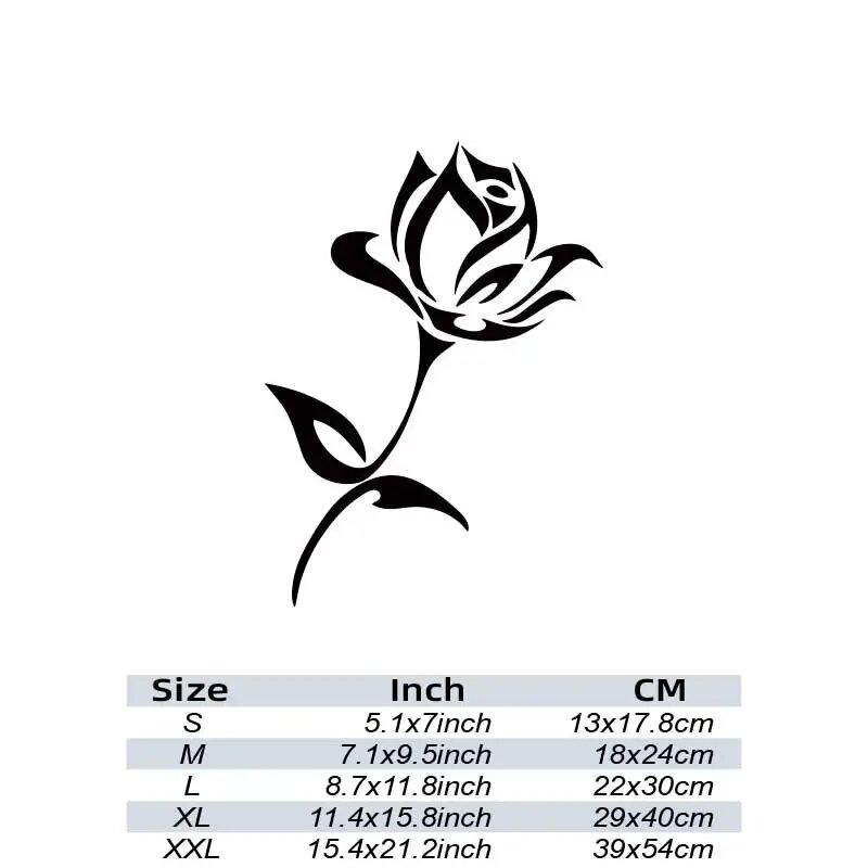 2025 Beautiful Rose Flower Car Sticker - Enhance Your Vehicle's Look with a Waterproof Vinyl Decal!
