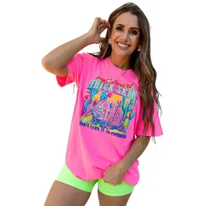 Soft heart thick skin Neon Pink Tshirt