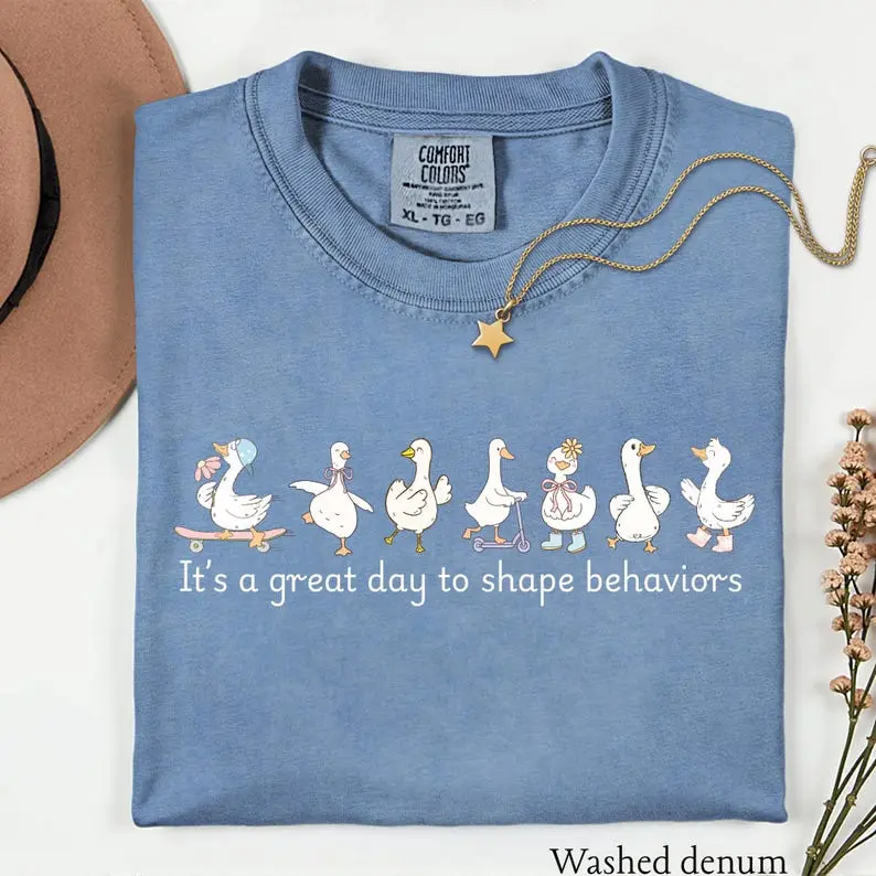 Comfort colors Tshirt, One silly goose, Aba T-shirt, Rbt Tee, dbt, Bcab Tshirt, Bcba gifts, Silly Goose tee