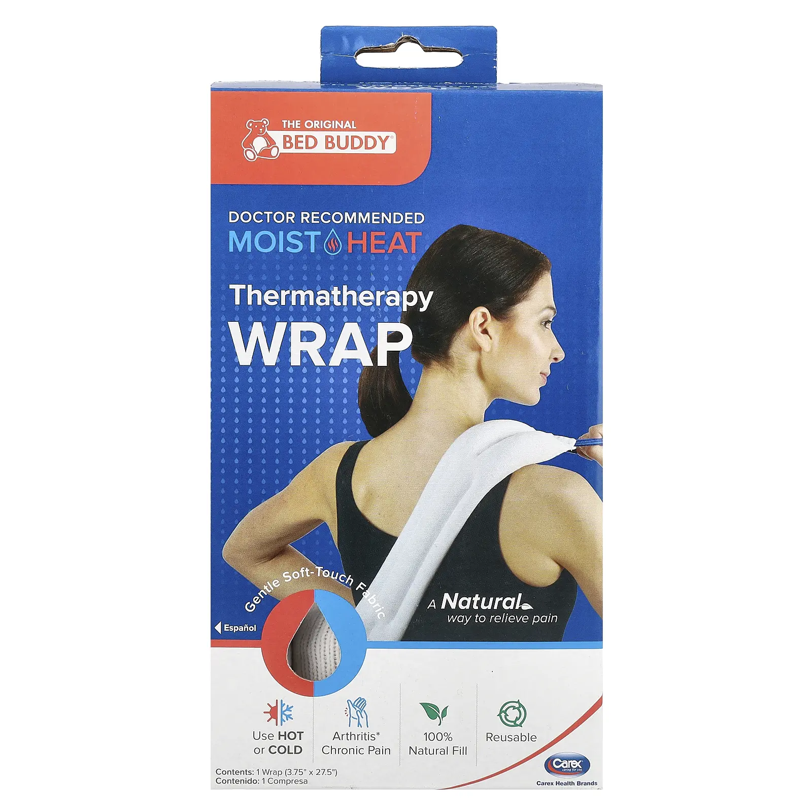 Carex Bed Buddy®, Moist Heat, Thermatherapy Wrap, 1 Wrap