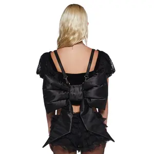 Socialite Sweetness Bow Backpack - Black