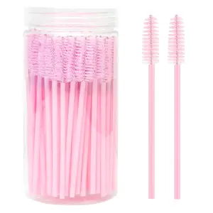 Disposable Eyelash Brush with Storage Container, Bendable Eyebrow Spoolies, Lash Brush for Lash Extensions, Eyebrow Spoolie, Castor Oil Brushes, Makeup, Eyelash Tools, Cosmetic Tool