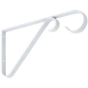 National Hardware  6 in. Hanging Plant Brackets N274-522, White