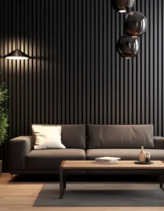 Bombay Black  Acoustic Slat Wall Panels