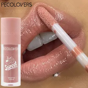 1PC Mirror Water Lip Glaze High Gloss Moisturizing Sexy Red Lip Tint Lipstick Makeup Longlasting Color Non-stick Cup Lip Gloss Non Sticky Gloss Korean Lip Gloss