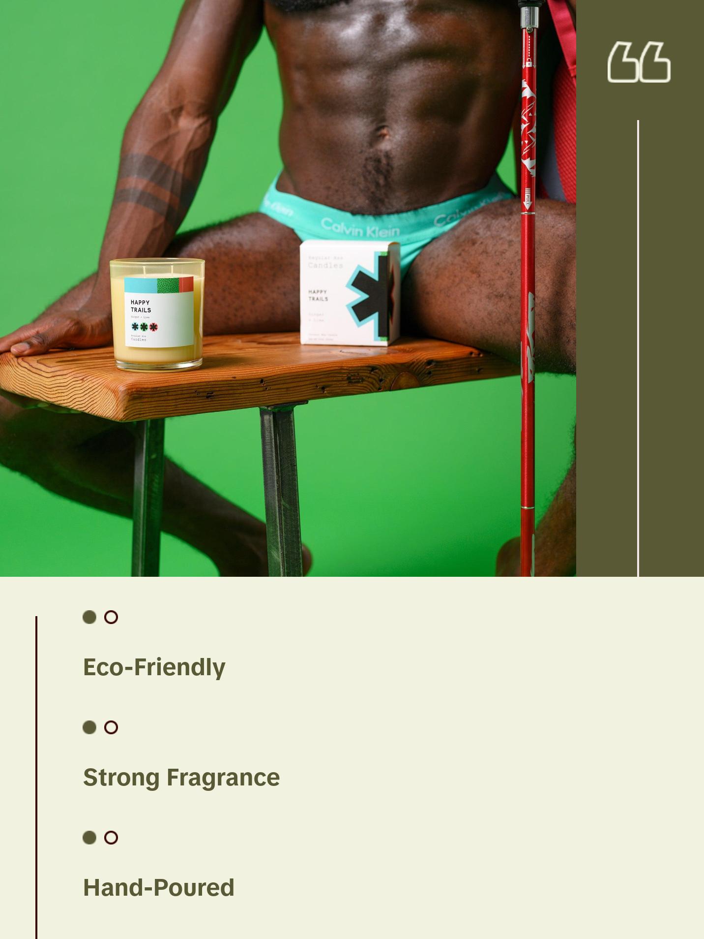 HAPPY TRAILS Ginger, Guava, Lime Candle