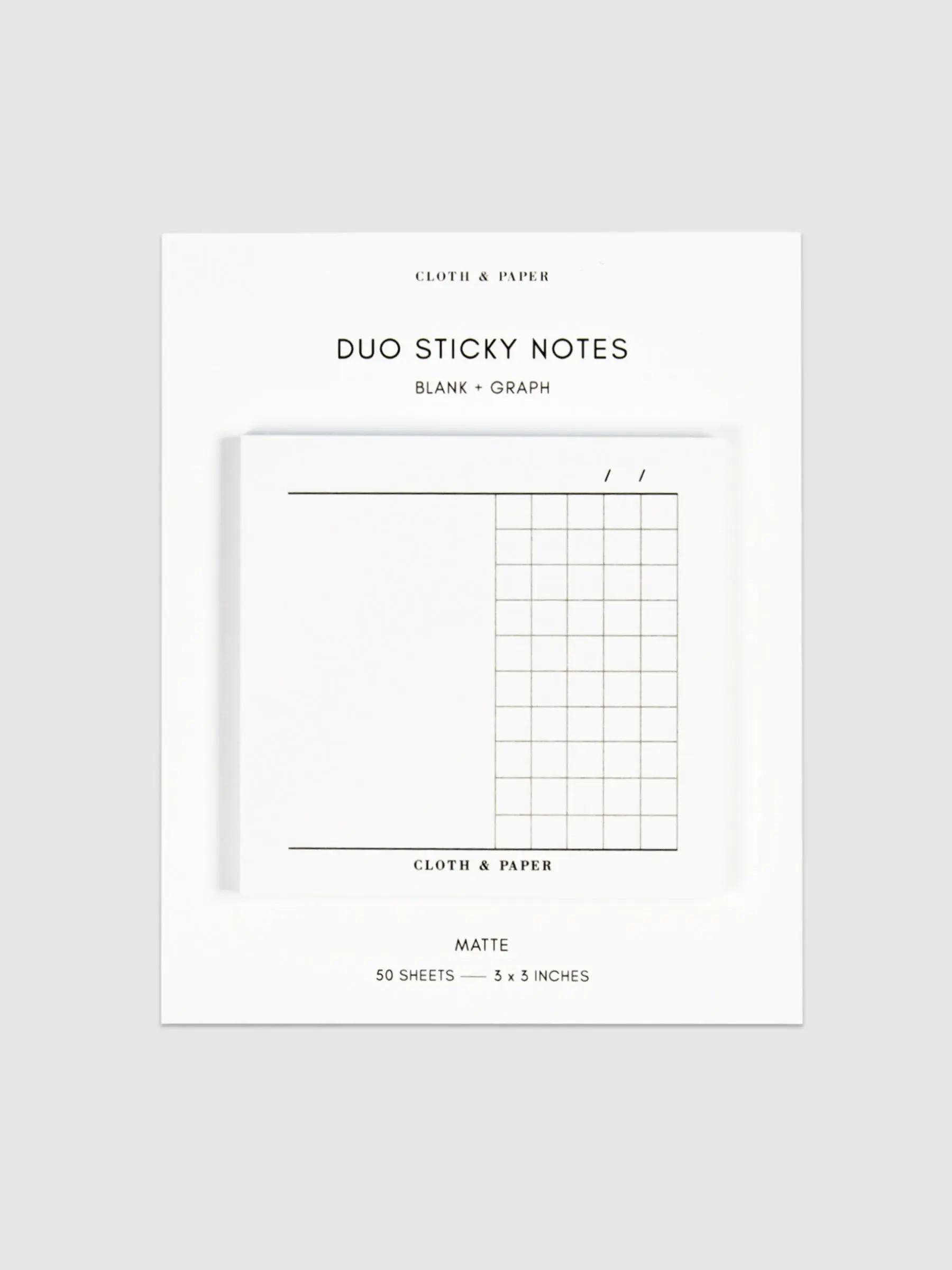 Duo Sticky Notes | Blank + Graph