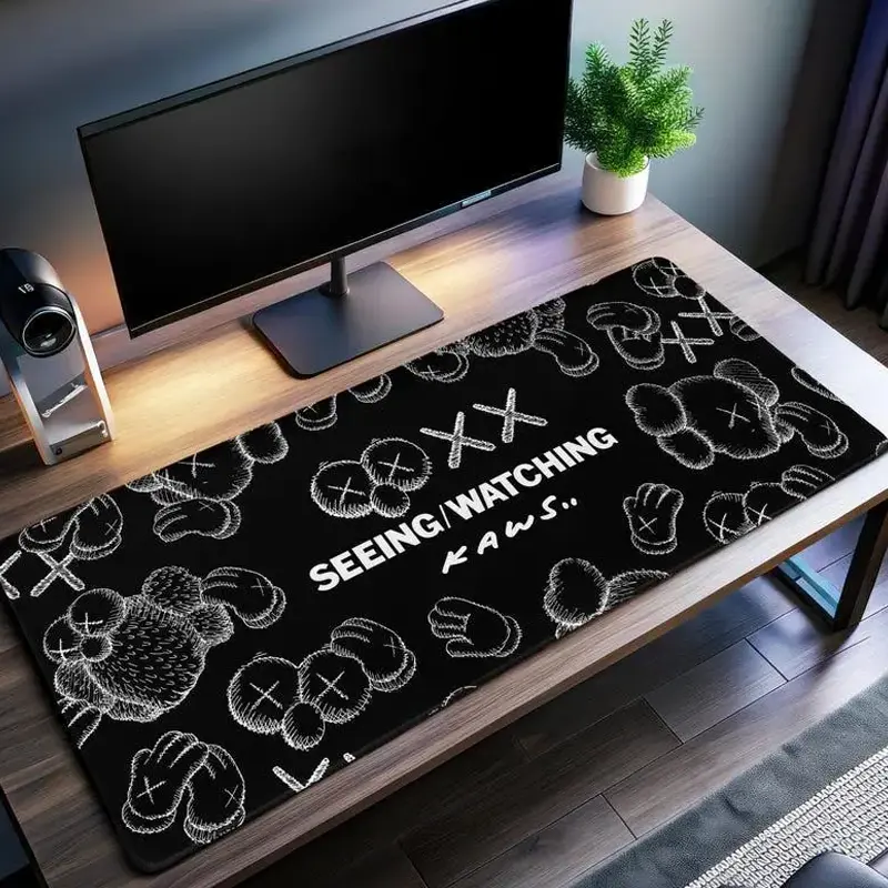 KAWS Inspired Art Desk Mat - Stylish Urban Art Mouse Pad, Perfect for Contemporary Art Fans, PC Accessories. – FASTSHIPPING