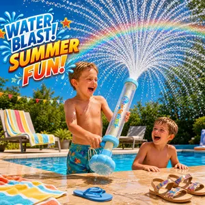 2026 NexusWave  Fireworks Water Blaster children's toys, water spray cannon, water fight, high-pressure water gun, drifting pull-out design, photo atmosphere.