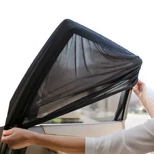 HOMEYA Car Sun Shade Mesh Sun Shades for Side Auto Windows Sun Visor - Protect Children Pets from Sun Glare and Heat, Fit for Rear & Front Side Door, Car Window Screen Mesh Cover Privacy Mosquito Bugs Net Sun UV Protection Camping Vehicle