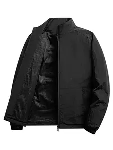 Men's Waterproof Jacket, Regular Fit Casual Long Sleeve Zip Up Outerwear for Spring & Fall, Fashion Men's Clothes for Outdoor Activities