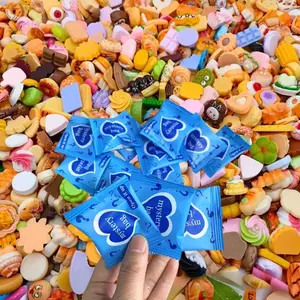 30/60/100 Pieces Food and Play Blind Bag, Miniature Landscape, Simulated Food, Chocolate and Play Mix, Pretend Play Set, Jewelry Material Resin Accessories