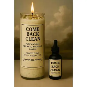 Come Back Clean Candle & Oil Duo for Reconciliation | Remove Negative Ties