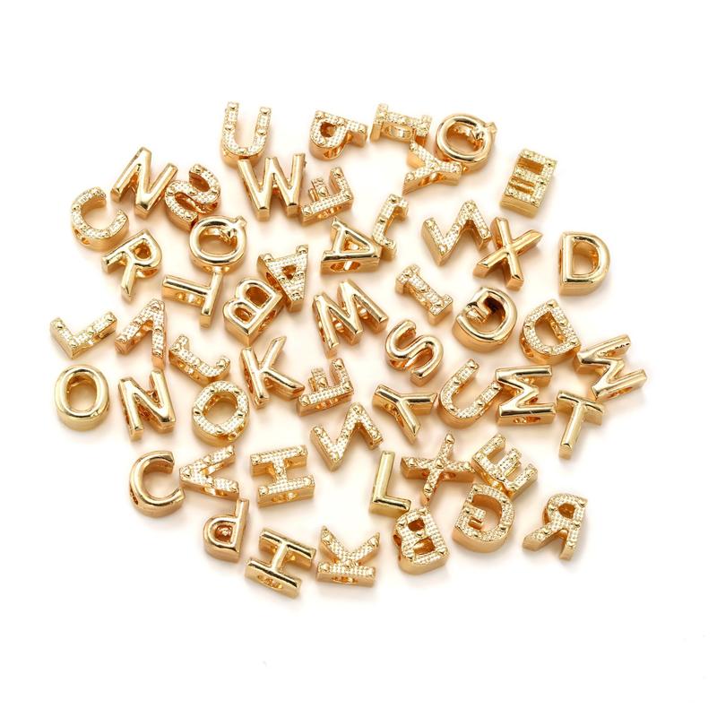 Alphabet Letters Beads Bracelet Accessories Charms Jewelry