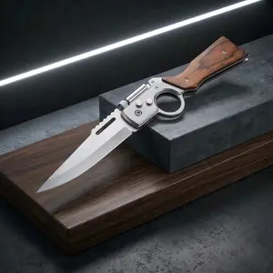 [Father's Day Top Gift] Men's AK47 Pocket Folding Knives - 5C13Mov Stainless Steel, Security Lock, EDC Tactical Pocket Knife for Camping, Outdoor Survival,Pocket Knives