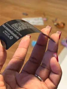 Business Cards - Metal Design, Multicolor, Thank You for Supporting Business, Ideal for Professional Use