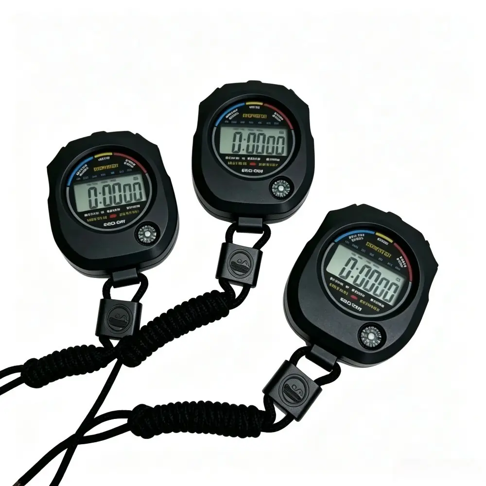1/3/5pcs Sports stopwatch, timer, handheld timer, hanging rope, suitable for running training, fitness competitions, coaches, referees, timing tools