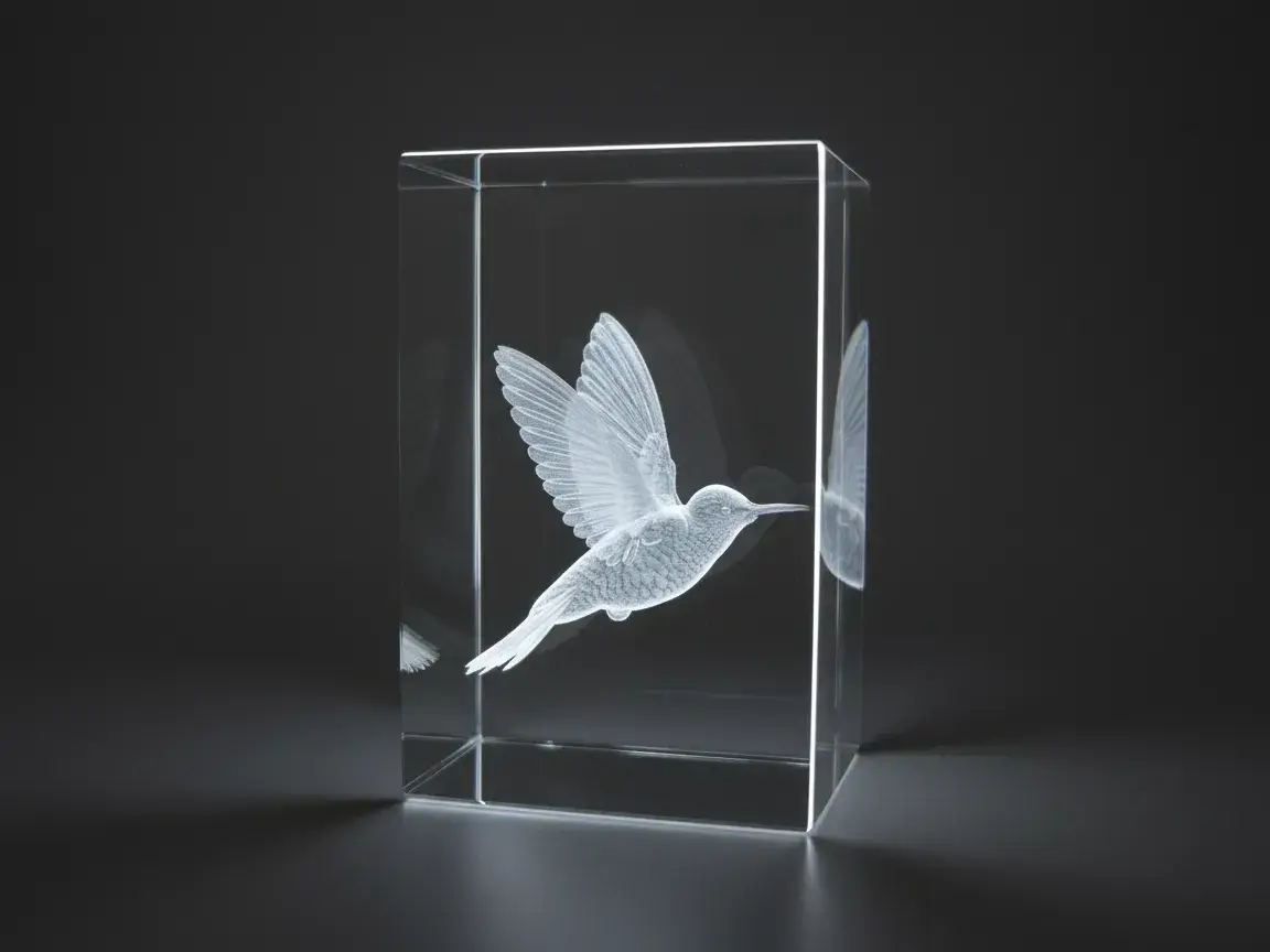 Eternal Glow 3D Crystal – Personalized Inner Engraved Keepsake