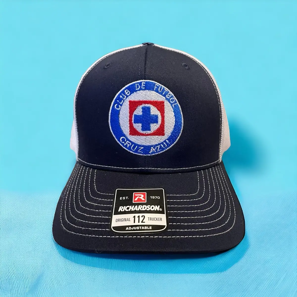 Cruz Azul Embroidered Baseball Cap for Men and Women - Blue/Navy/White dad hat