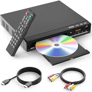 DVD Players for TV with HDMI,Plays  Regions and Formats,CD Player for ,Support 1080P Video/CD/DVD/VCD/JPEG/USB, Remote, HDMI and RCA Cables Included