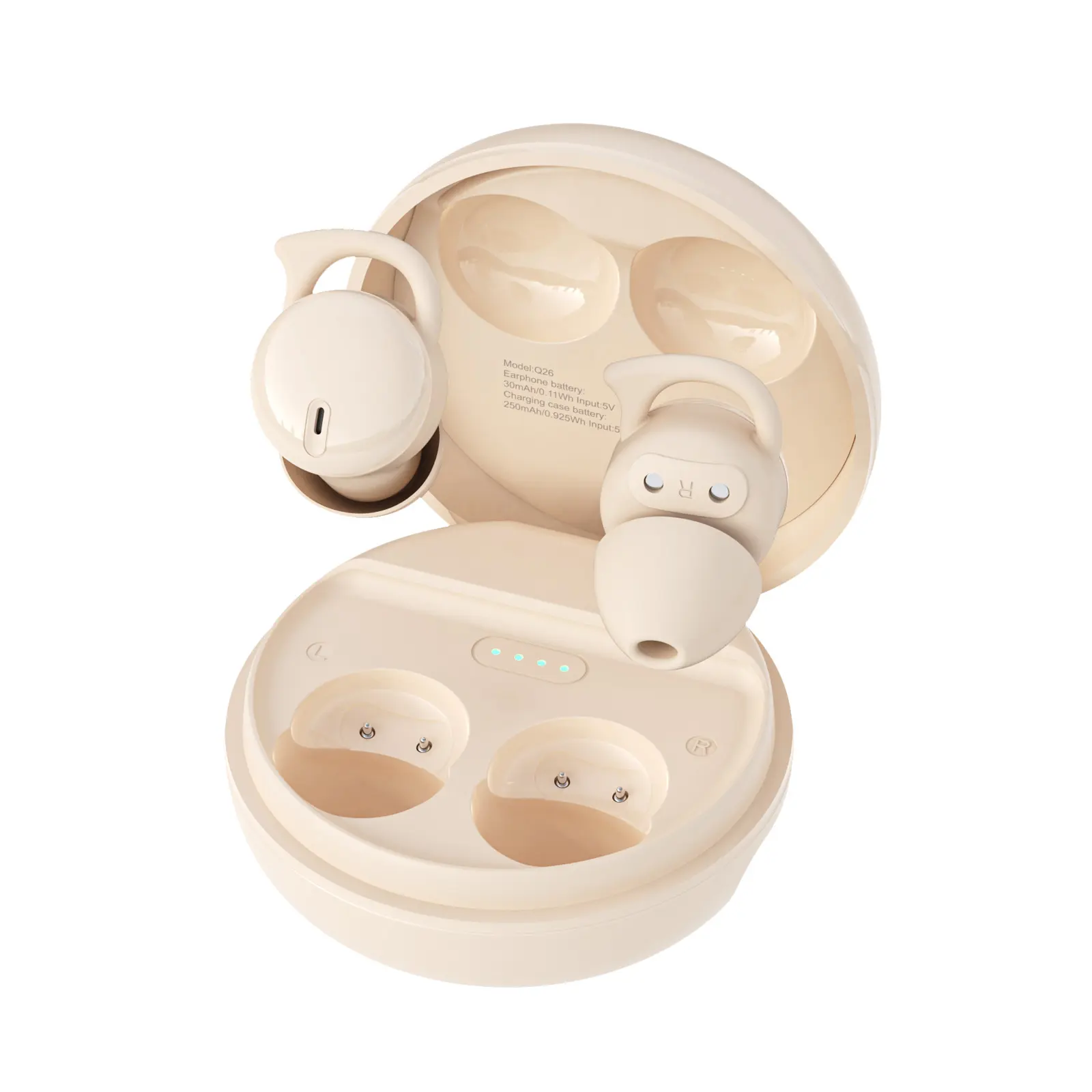 Invisible Mini Wireless Bluetooth 5.4 Sleep Earbuds - Portable Stereo Audio Headset with Passive ANC, Fast Charging, Comfortable All-Night Wear for Side Sleepers, Stable Connection