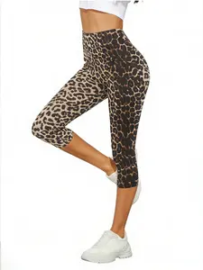 2 PCS High Waist Capri Leggings for Women, Y2K Aesthetic Stretchy Slim Fit Capris, Buttery Soft Casual Workout Pants,2026 Athleisure Outfit,Yoga, Gym, Daily Wear, Running, Shopping, Versatile Minimalist Style for Teen Girls, Gen Z Fitness Lovers