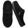 SHOESLOCKER Men's Corduroy Clog House Slippers - Plush Lined, Non-Slip, Ankle Strap, Comfy Footwear, Round-Toe, Slip-On Ease, No Fuss,  All Seasons, Breathable, Sustainably Certified Indoor/Outdoor Footwear