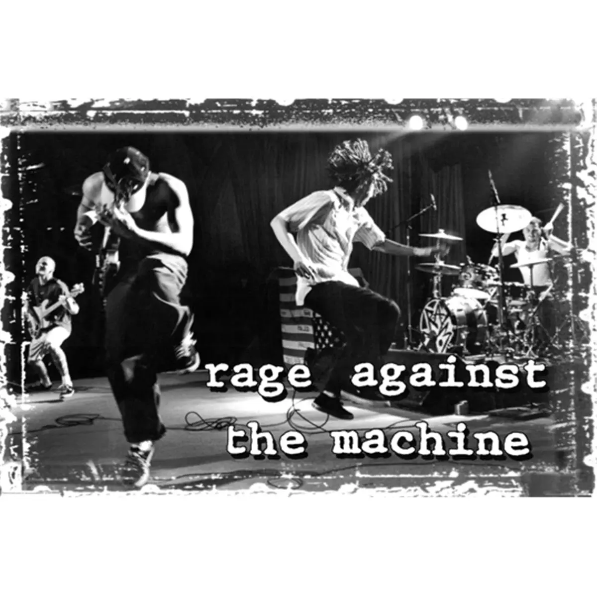 Hot Stuff Enterprise Z153-24x36-NA Rage Against the Machine Music Band Print, 24x36 Standard Size Paper Wall Decor for Room Decoration, Artistic