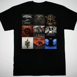 Whitechapel Collage Album Unisex Short Sleeve New Black T-Shirt Cotton Fabric Menswear Crewneck Top