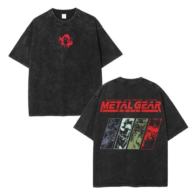 Oversized Acid Washed Graphic T-Shirt, Unisex Casual Short Sleeve Streetwear in Distressed Cotton with a Double-Sided Print, Tshirt, Shortsleeve, Round Neck, Vintage, Graphic Print, Festive, Streetwear Look, Multi-Size