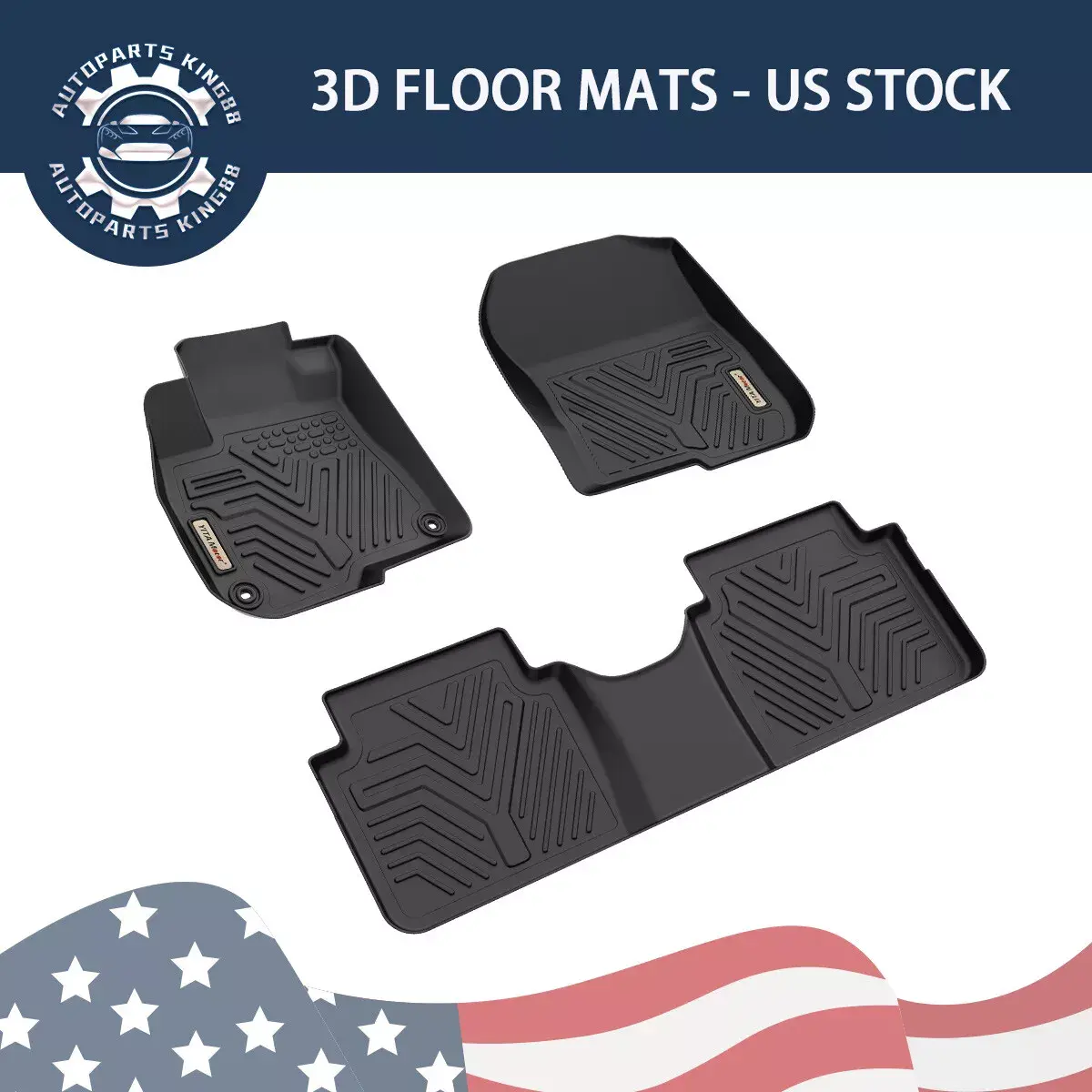 TPE Floor Mats fits 2017-2022 Honda CR-V, All Weather, Waterproof