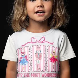 Nutcracker Magic Holiday Tee with Ballerina & Soldier Design for Christmas Parties and Photos Cozy Festive Tee for Ballet Lovers