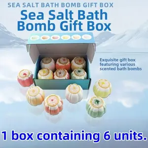 100g × 6 pieces per pack/box. Essential oil, mineral, sea salt bath balls, bubble bath balls, soak balls. 6 different fragrances, 6 unique experiences. Nourish your skin and enjoy the pleasure of bathing. Perfect gift.